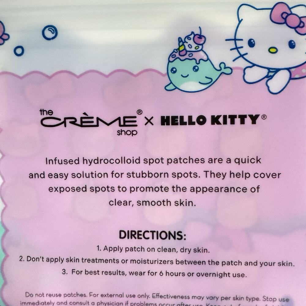 The Creme Shop Sanrio Hello Kitty Hydrocolloid Acne Blemish Pimple Patches 21 - Picture 12 of 16